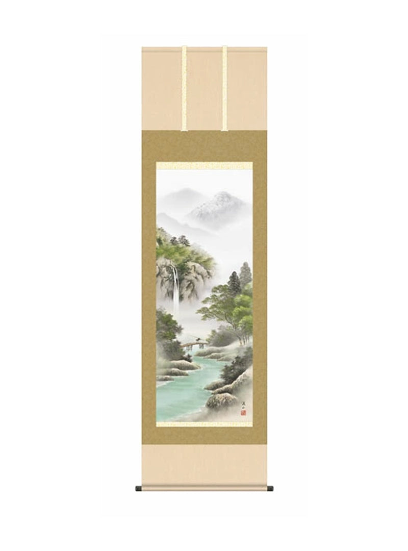 伊藤渓山(三美会) 山河望郷 尺五
