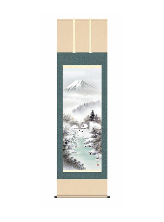 伊藤渓山(三美会) 富士厳寒 尺五