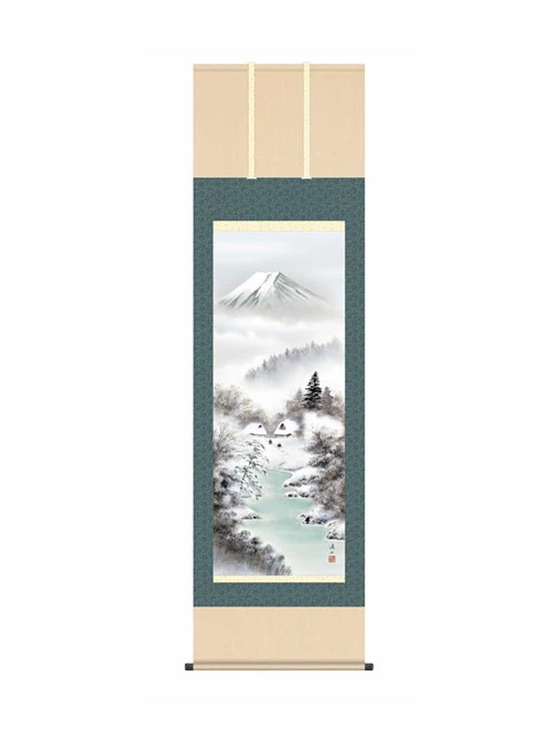 伊藤渓山(三美会) 富士厳寒 尺五