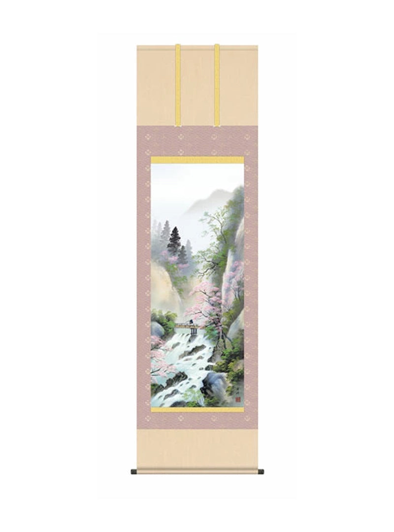 小林秀峰(趣粋会) 春招情景 尺五