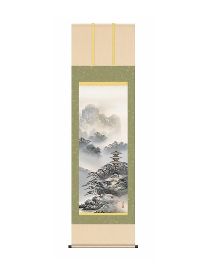伊藤渓山(三美会) 紫山塔景 尺五