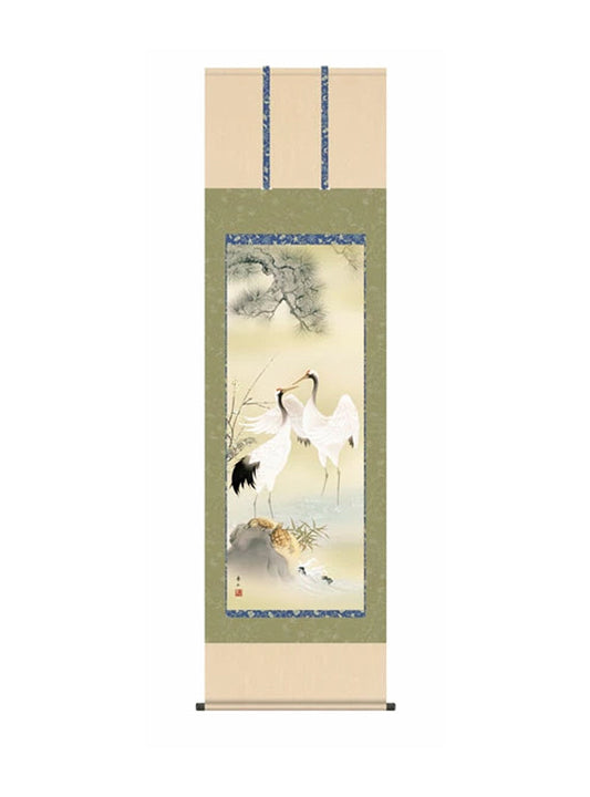 鈴村秀山(三美会) 松竹梅鶴亀 尺五