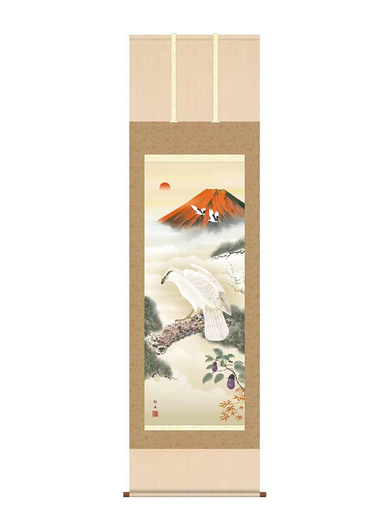 長江桂舟(三美会) 開運初夢来迎図 尺五