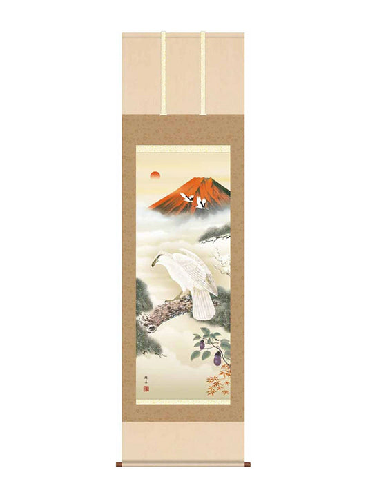 長江桂舟(三美会) 開運初夢来迎図 尺五