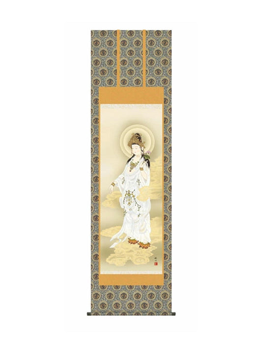 浮田秋水(草夕会) 白衣観音 尺五