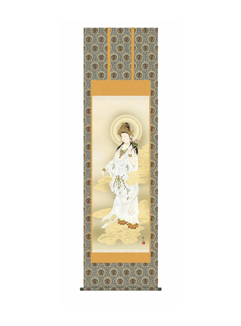 浮田秋水(草夕会) 白衣観音 尺五