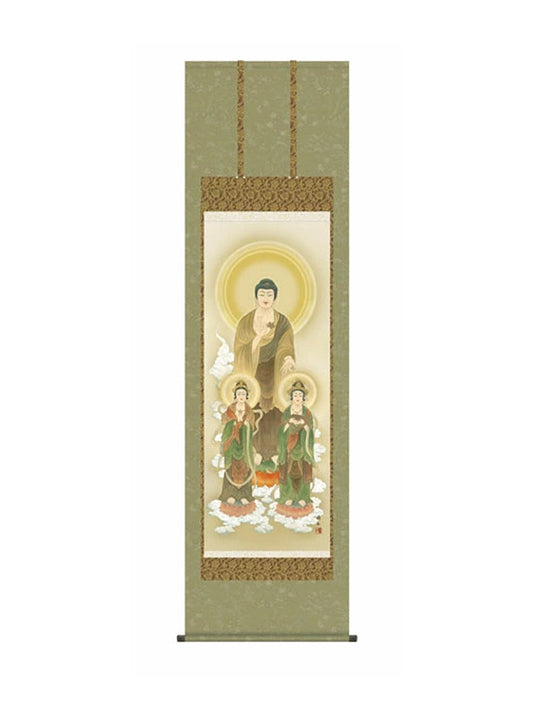 高見蘭石(三美会) 阿弥陀三尊佛 尺五