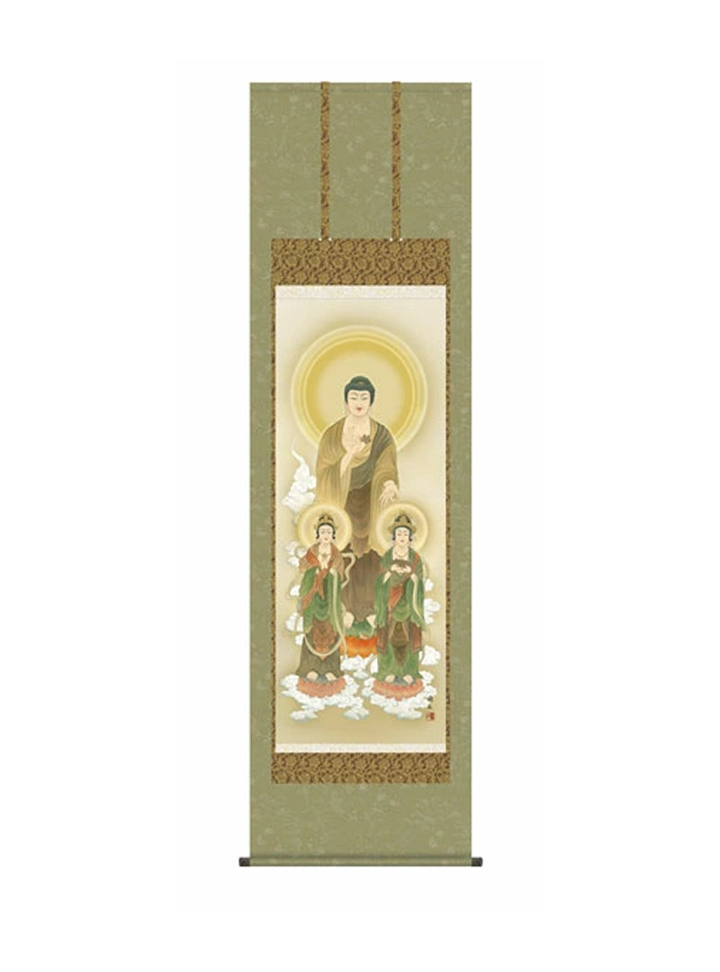 高見蘭石(三美会) 阿弥陀三尊佛 尺五