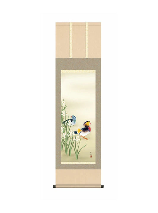 高見蘭石(三美会) 鴛鴦 尺三