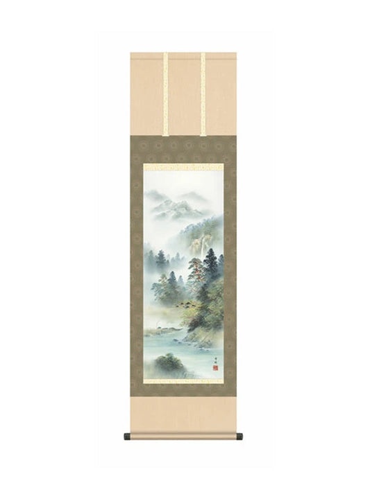中山雪邨(三美会) 深緑涼風 尺三