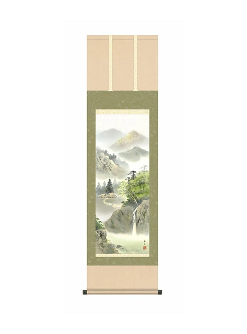 鈴村秀山(三美会) 緑風水明 尺三