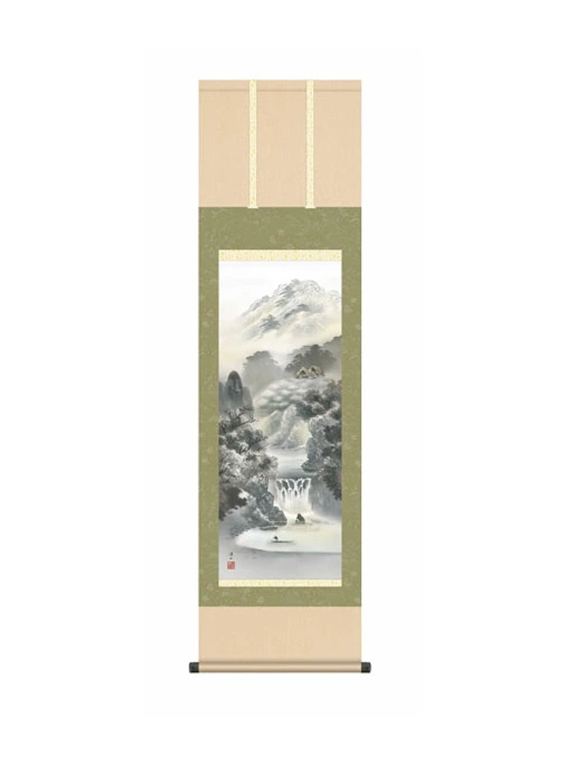 伊藤渓山(三美会) 幽山蒼流 尺三