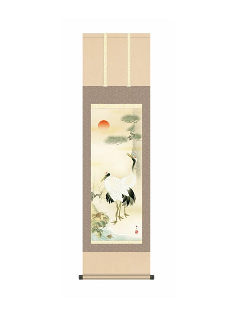 鈴村秀山(三美会) 松竹梅鶴亀 尺三