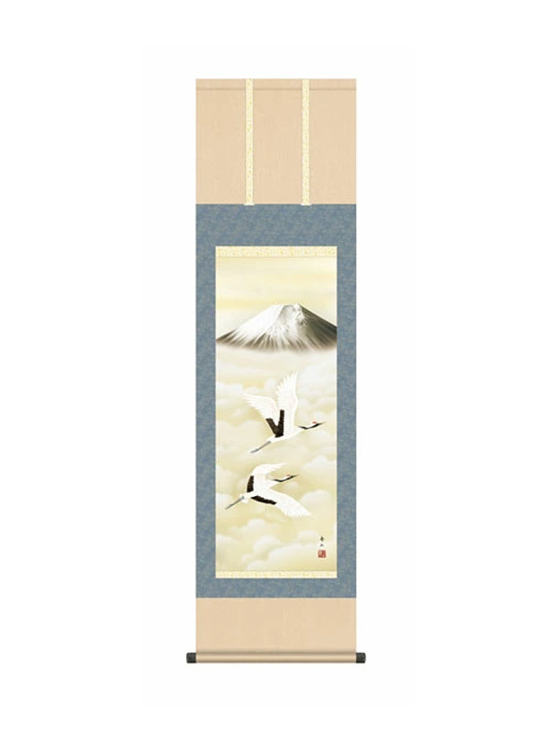 鈴村秀山(三美会) 霊峰飛鶴 尺三