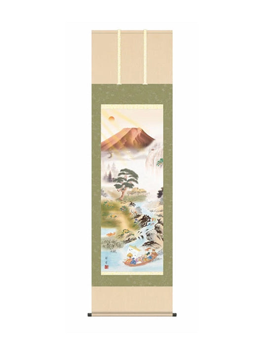 山本祥園(草夕会) 開運万全図 尺三