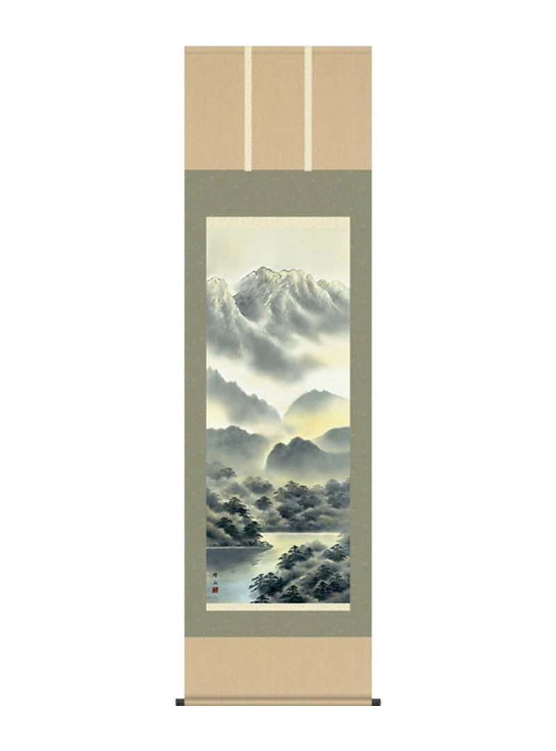江本修山 山水彩色山水 尺五