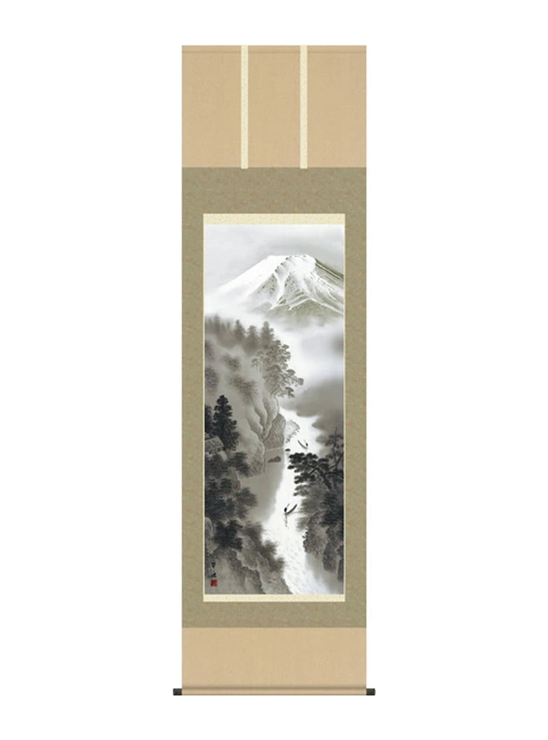 戸塚翠漣 富士富峰山水 尺五