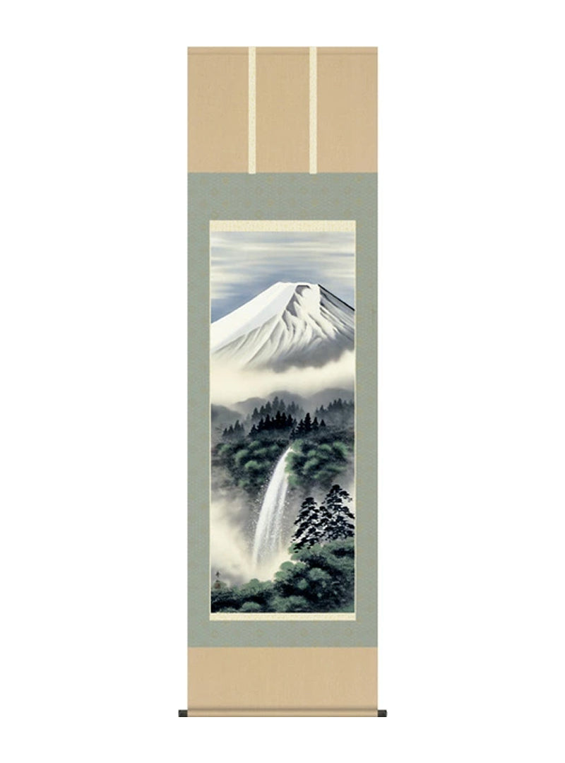 鈴村秀山 富士幽谷 尺五