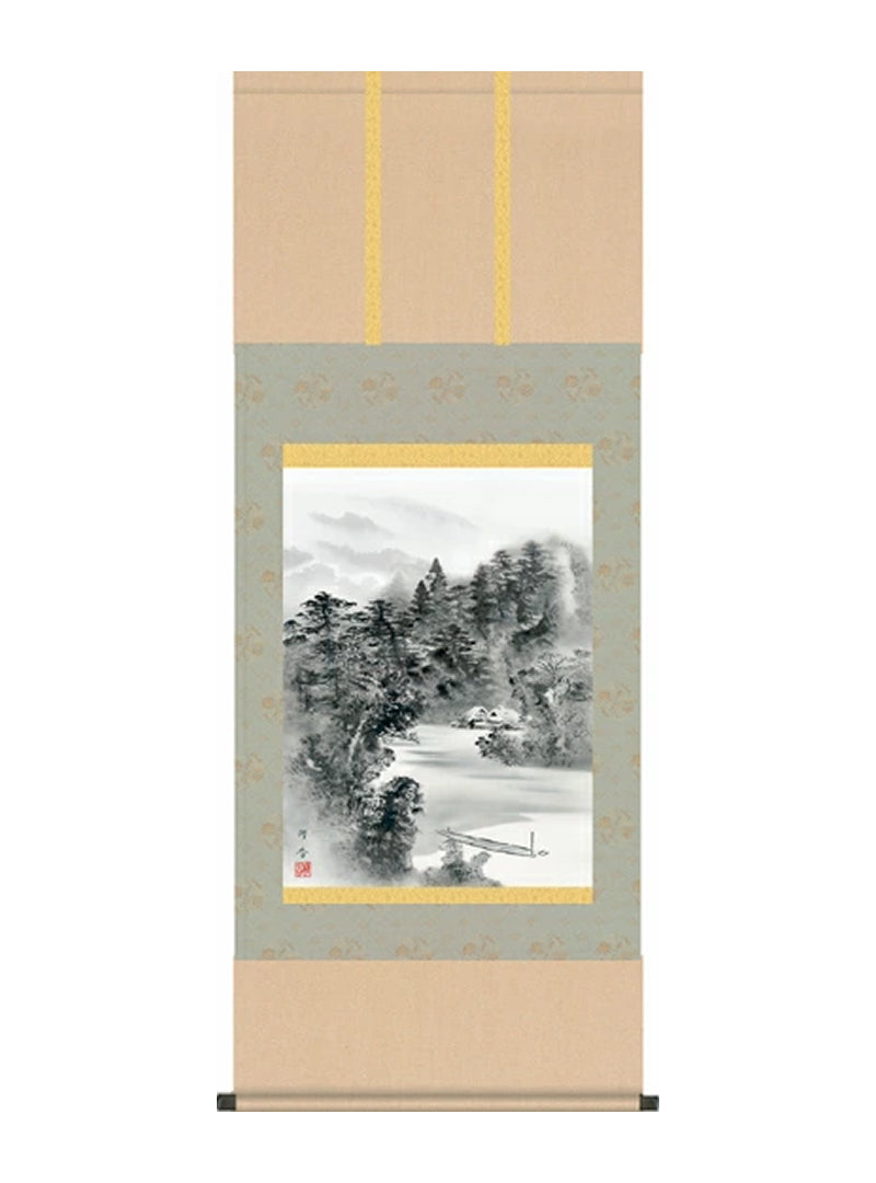 上村修香 山水水墨山水 尺五