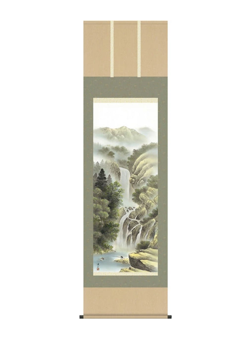 伊藤渓山 夏四季賞翫瀑布清冽 尺五