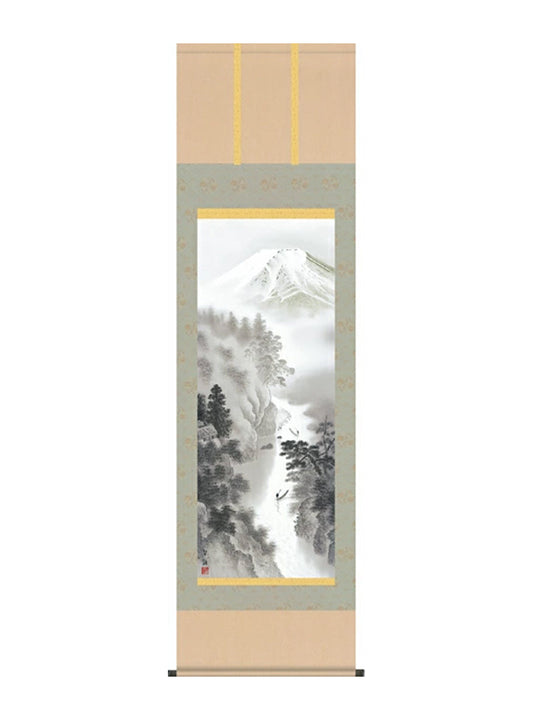 戸塚翠漣 山水富士山水 尺五