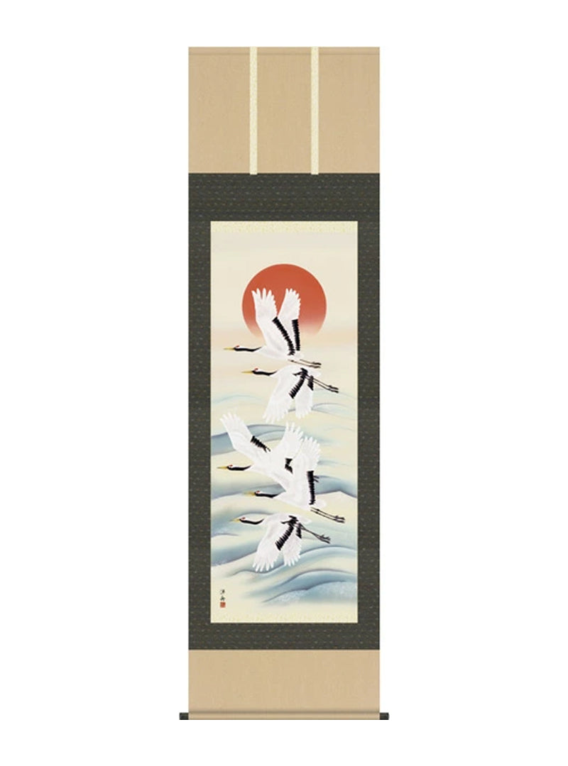 小野洋舟 鶴亀旭日飛翔 尺五