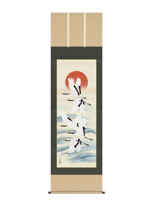 小野洋舟 鶴亀旭日飛翔 尺五