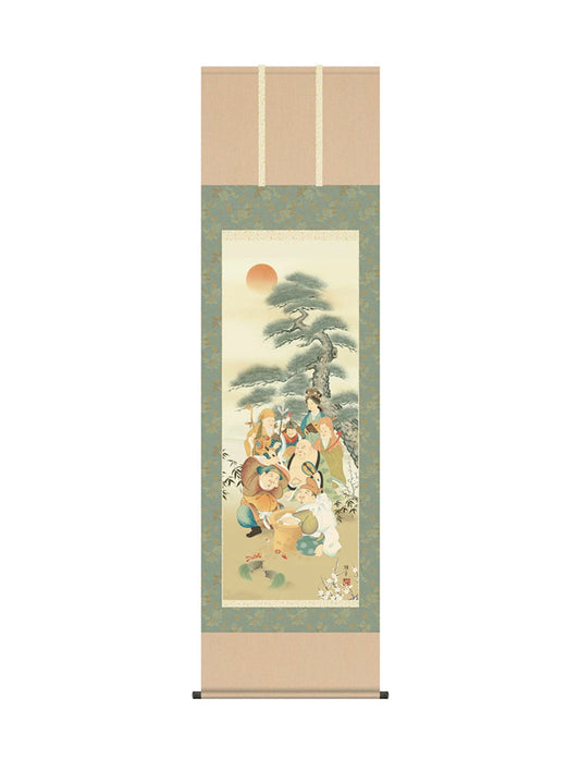 鵜飼雄平 七福神 尺五