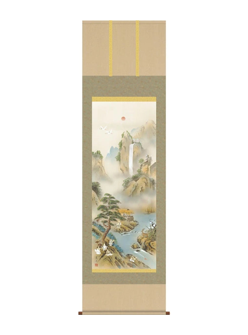 寺田薫風 蓬莱七福神長生図 尺五