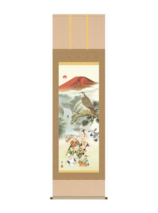 榎本東山 吉祥初夢福徳図 尺三