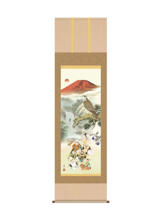 榎本東山 吉祥初夢福徳図 尺五