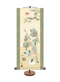 榎本東山 七福神 ミニ掛軸