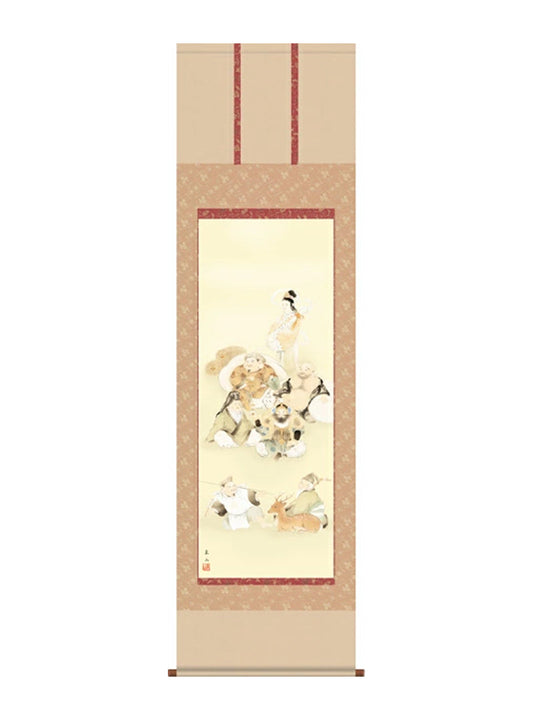 榎本東山 七福神七福神 尺五