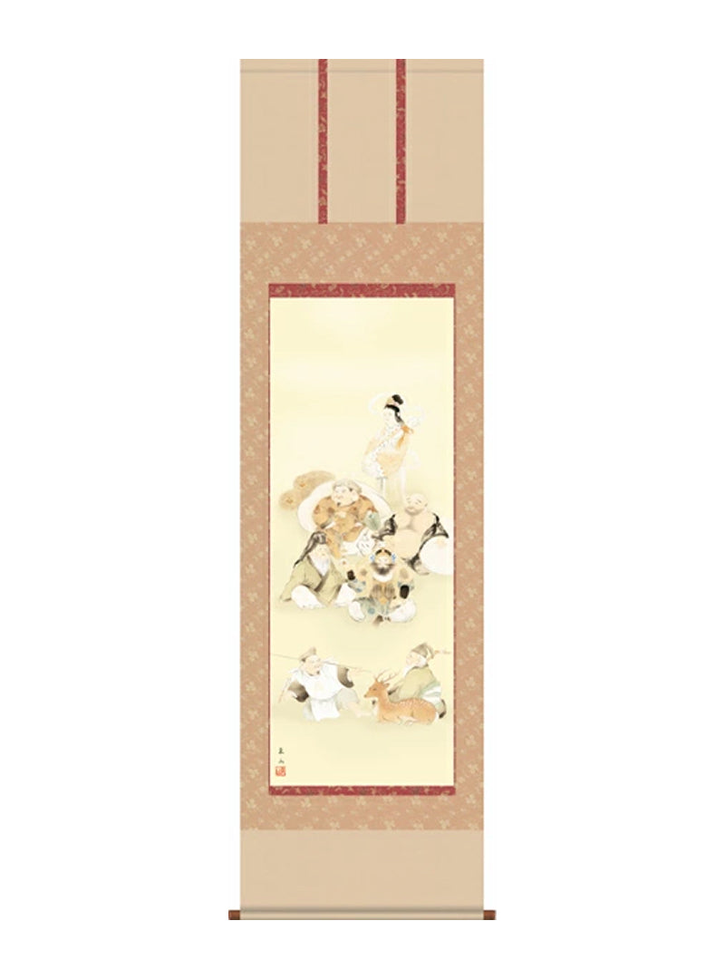榎本東山 七福神七福神 尺五