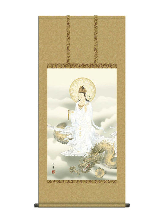北条裕華 龍上白衣観音 尺五