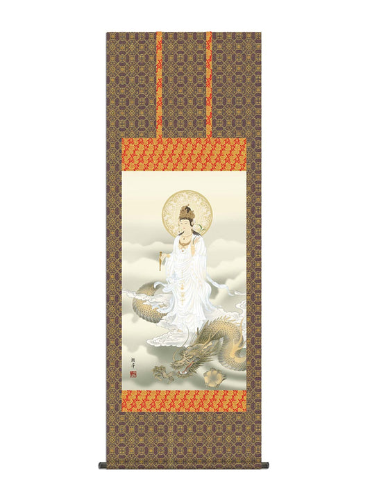 北条裕華 龍上白衣観音 尺五