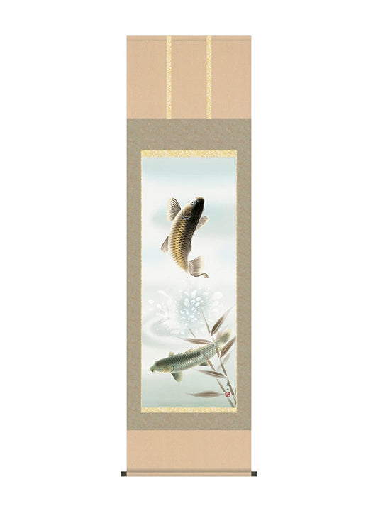 榎本東山 遊鯉 尺五