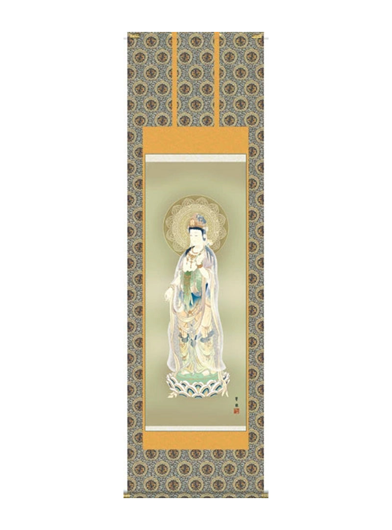 鈴木翠朋 仏書画聖観音 尺五