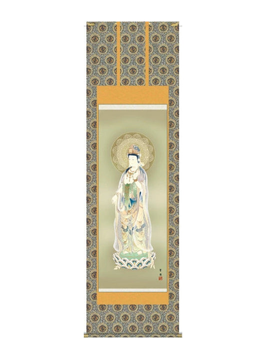 鈴木翠朋 仏書画聖観音 尺五