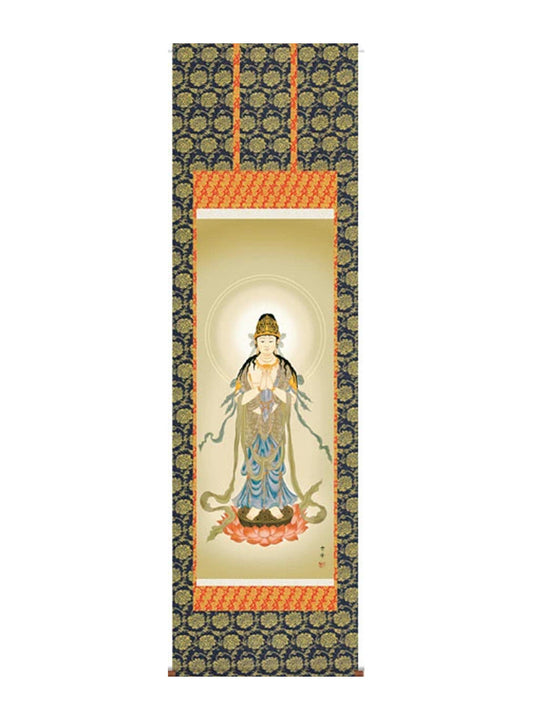 清水雲峰 仏書画聖観音 尺五