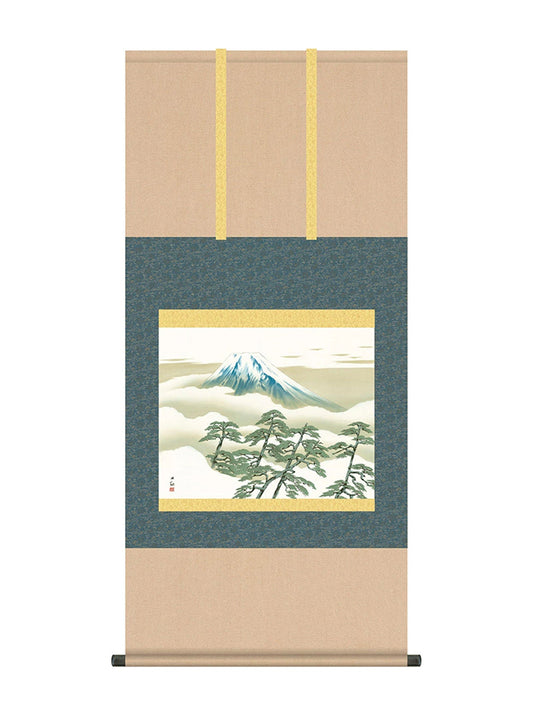 横山大観 松に富士 尺五