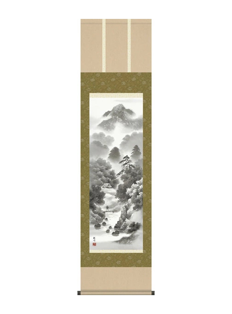 山村観峰 枯淡愁景 尺三