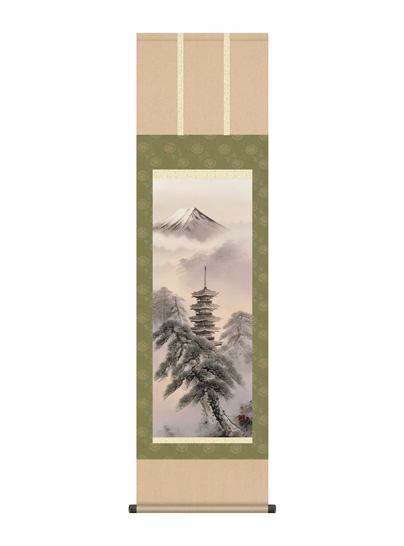 江本修山 冨岳塔景 尺三